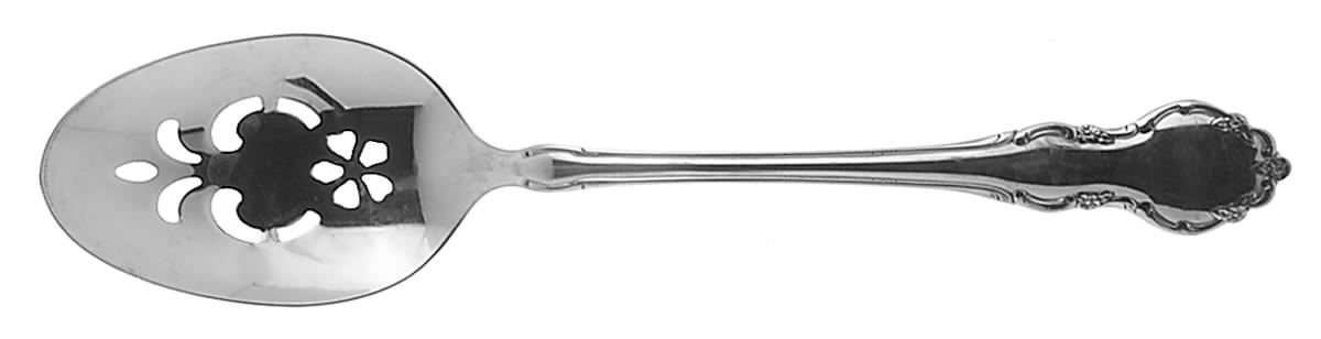 Tennyson (Stainless) Pierced Tablespoon (Serving Spoon) by Oneida Silver-1