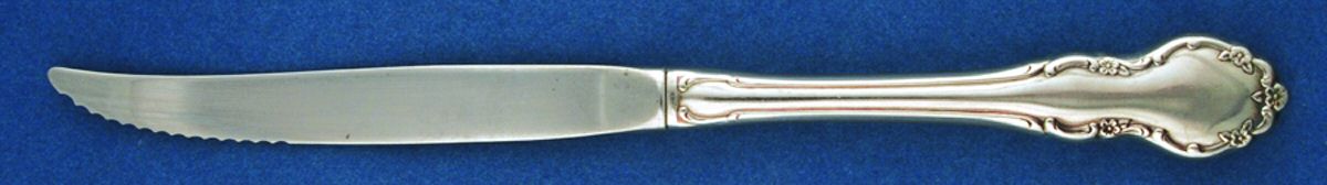 Tennyson (Stainless) Individual Steak Knife Hollow Handle by Oneida Silver-1
