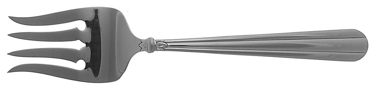 Tennyson (Stainless) Medium Solid Cold Meat Serving Fork by Oneida Silver-1