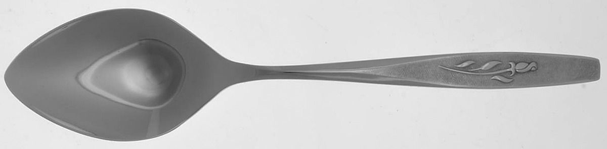 Tender Rose (Stainless) Tablespoon (Serving Spoon) by Oneida Silver-1