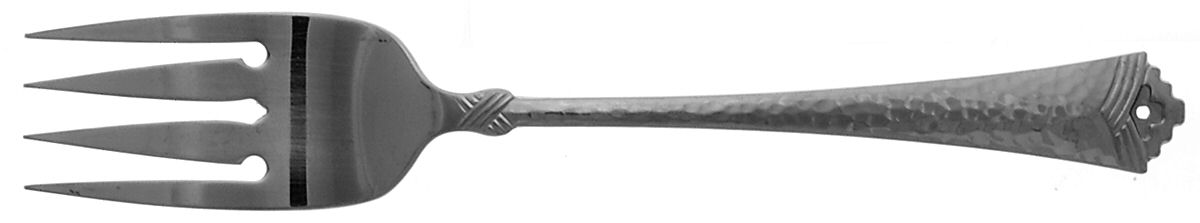 Tesoro (Stainless) Medium Solid Cold Meat Serving Fork by Oneida Silver-1