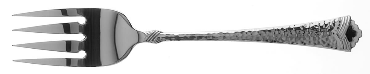 Tesoro-Black (Stainless) Medium Solid Cold Meat Serving Fork by Oneida Silver-1