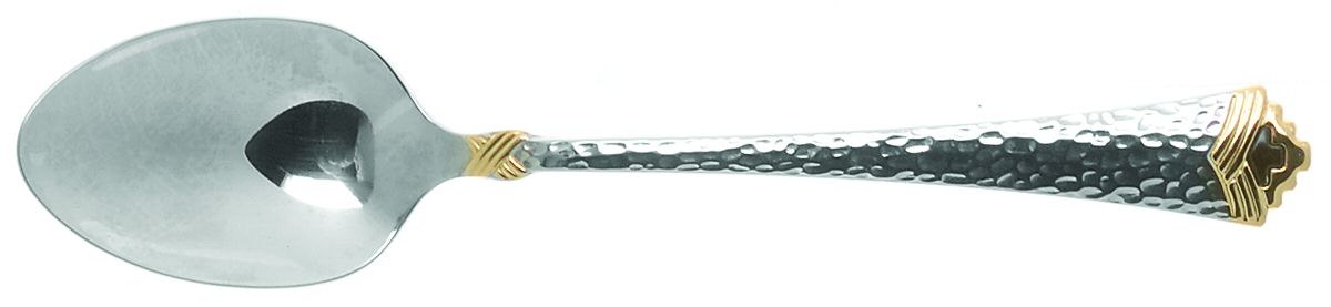 Tesoro-Black (Stainless, Gold Accent) Teaspoon by Oneida Silver-1