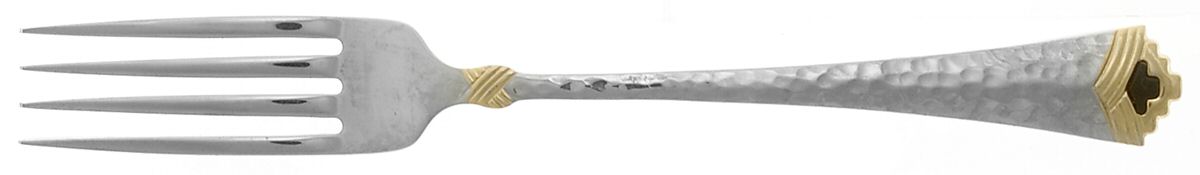 Tesoro-Black (Stainless, Gold Accent) Fork by Oneida Silver-1