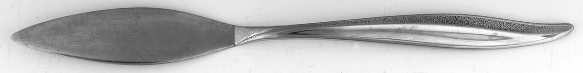 Textura (Stainless) Flat Handle Master Butter Knife by Oneida Silver-1