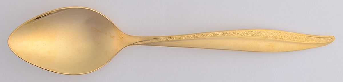 Textura Gold (Gold Electroplate) Teaspoon by Oneida Silver-1