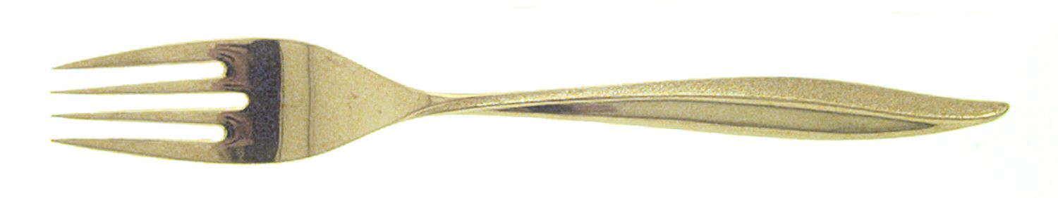Textura Gold (Gold Electroplate) Fork by Oneida Silver-1