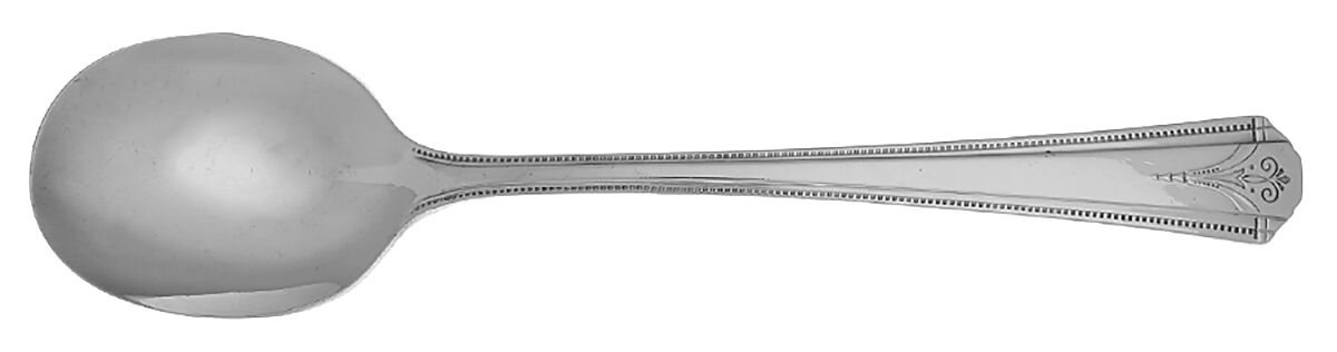 Thor (Silverplate, 1933) Round Bowl Soup Spoon (Cream Soup) HC by Oneida Silver-1