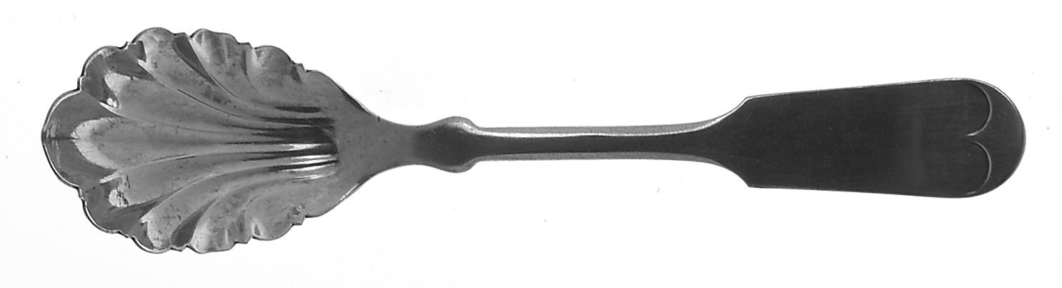 Tipped (Silverplate, 1900) Sugar Shell Spoon by Oneida Silver-1