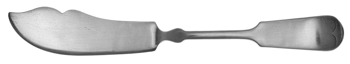 Tipped (Silverplate, 1900) Flat Handle Master Butter Knife by Oneida Silver-1