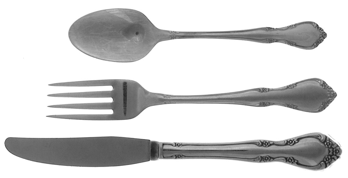 Toddletime (Stainless) 3 Piece Youth Set (Knife, Fork & Spoon) by Oneida Silver-1
