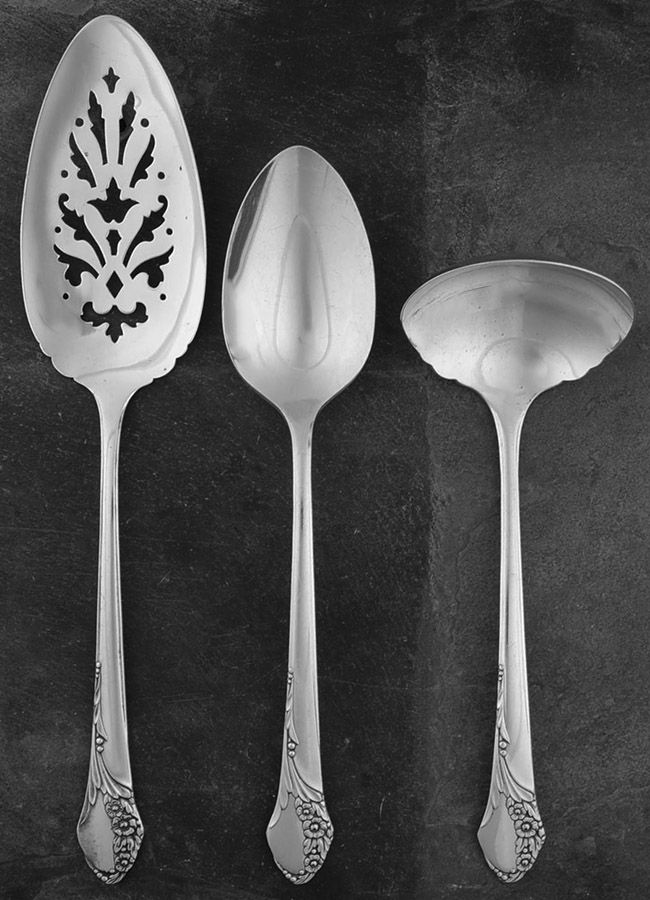 Together (Silverplate, 1956) 3 Piece Completer Set by Oneida Silver-1