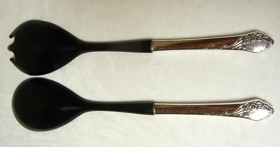 Together (Silverplate, 1956) Plastic Bowl 2-Piece Salad Set by Oneida Silver-1