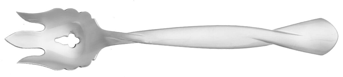 Torsade (Stainless) Vegetable Serving Fork Solid  HC by Oneida Silver-1