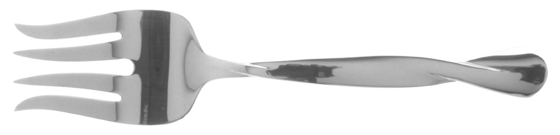 Torsade (Stainless) Medium Solid Cold Meat Serving Fork by Oneida Silver-1