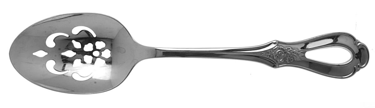 Toujours (Stainless) Pierced Tablespoon (Serving Spoon) by Oneida Silver-1