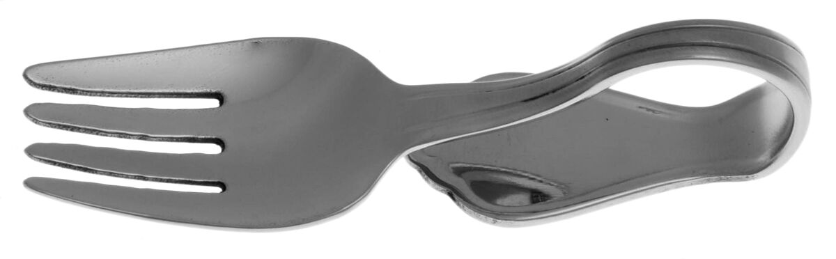 Trinity (Stainless) Baby Spoon with Curved Handle HC by Oneida Silver-1