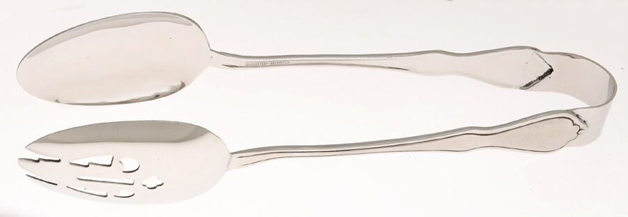 Trinity (Stainless) Salad Tongs Solid HC by Oneida Silver-1