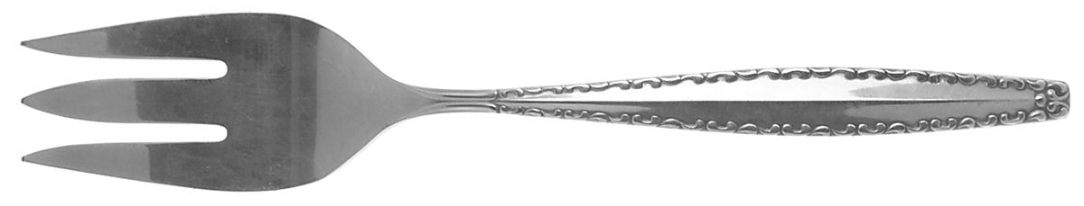 Tripoli (Stainless) Medium Solid Cold Meat Serving Fork by Oneida Silver-1
