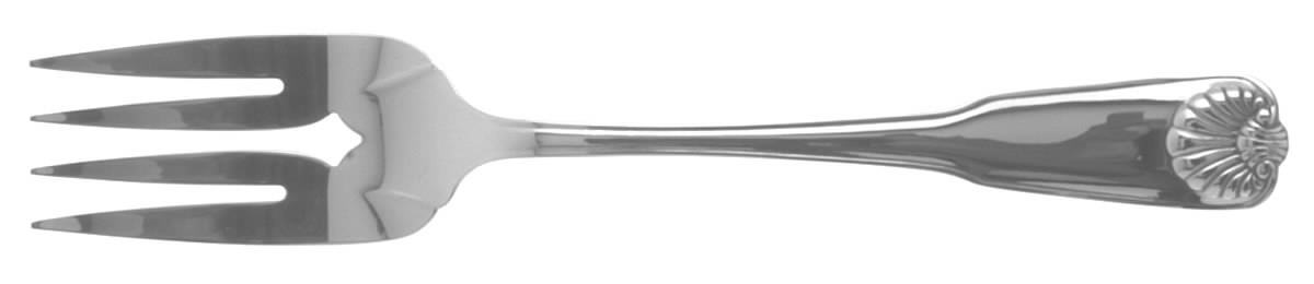 Tudor (Stainless) Medium Solid Cold Meat Serving Fork by Oneida Silver-1