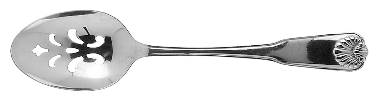 Tudor (Stainless) Pierced Tablespoon (Serving Spoon) by Oneida Silver-1
