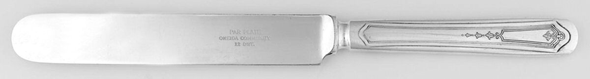 Tuxedo (Silverplate, 1923) Blunt Solid Knife by Oneida Silver-1
