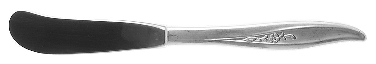 Twilight (Sterling, 1942) Butter Spreader Hollow Hdl-Paddle/Stainless Blade by Oneida Silver-1