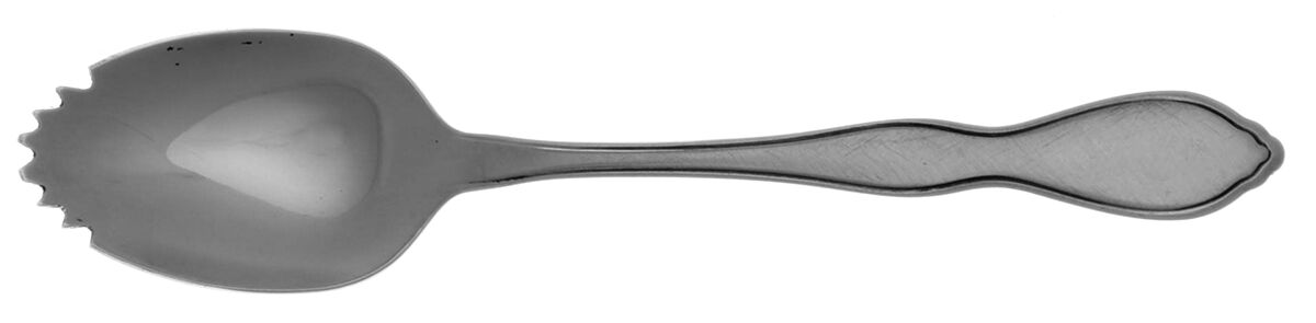 Twilight (Stainless) Fruit/Orange Spoon Individual, Serrated Bowl HC by Oneida Silver-1