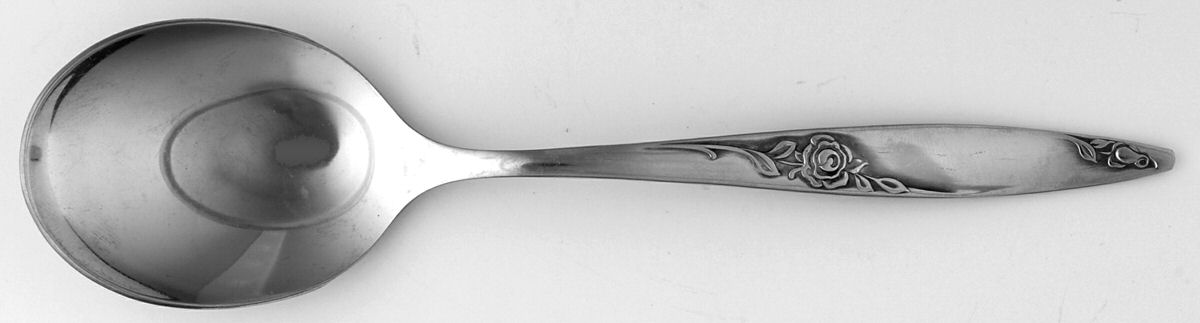 Twilight Rose (Stainless, Westbend) Sugar Spoon by Oneida Silver-1
