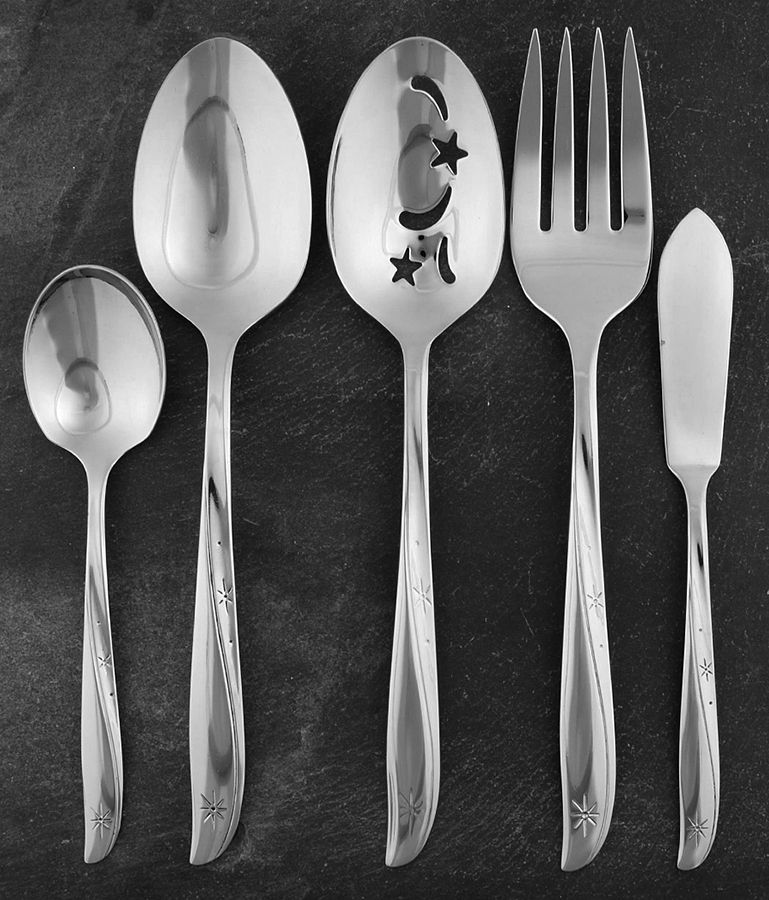Twin Star (Stainless) 5 Piece Hostess Set by Oneida Silver-1