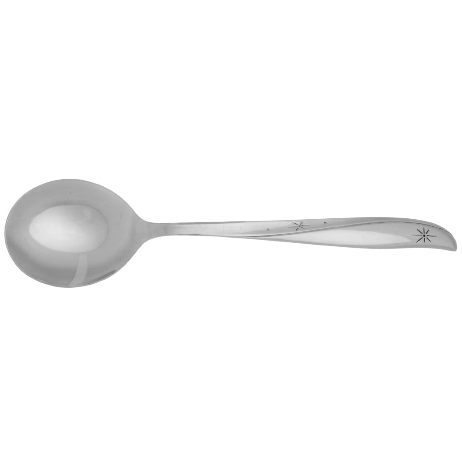 Twin Star (Stainless) Round Bowl Soup Spoon (Cream Soup) HC by Oneida Silver-1