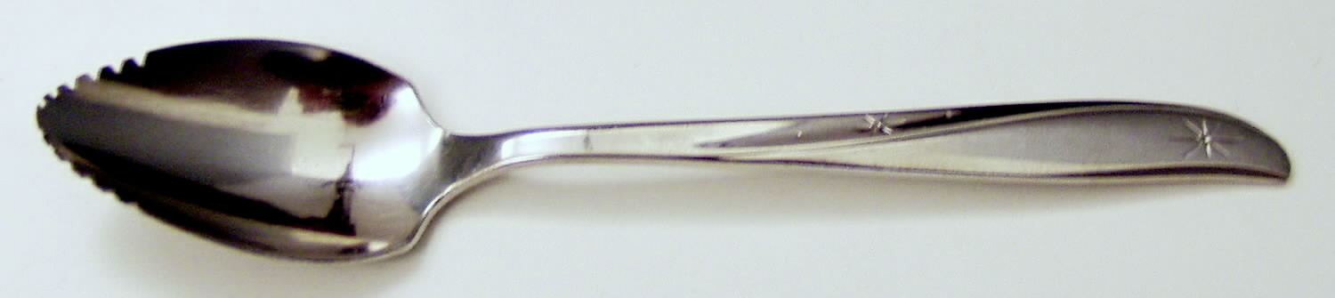 Twin Star (Stainless) Fruit/Orange Spoon by Oneida Silver-1