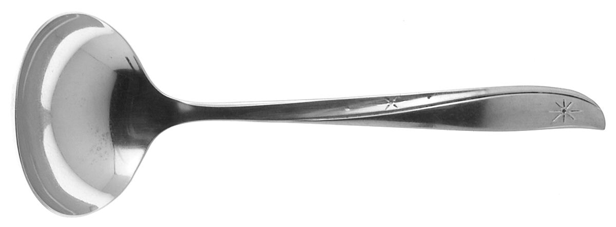 Twin Star (Stainless) Solid Gravy Ladle by Oneida Silver-1