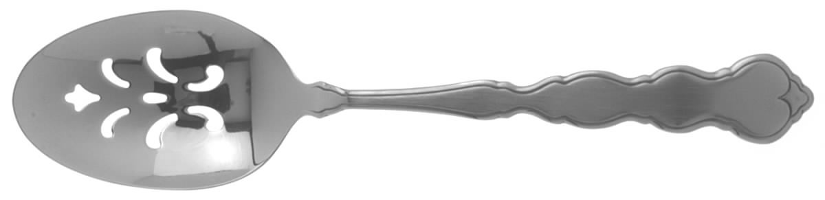 Valerie (Stainless) Pierced Tablespoon (Serving Spoon) by Oneida Silver-1