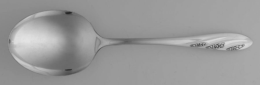 Valerie (Silverplate) Solid Smooth Casserole Spoon by Oneida Silver-1
