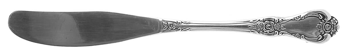 Vanessa-Francesca (Silverplate, 1965) Flat Handle Butter Spreader by Oneida Silver-1
