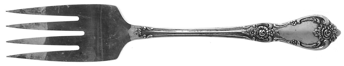 Vanessa-Francesca (Silverplate, 1965) Medium Solid Cold Meat Serving Fork by Oneida Silver-1