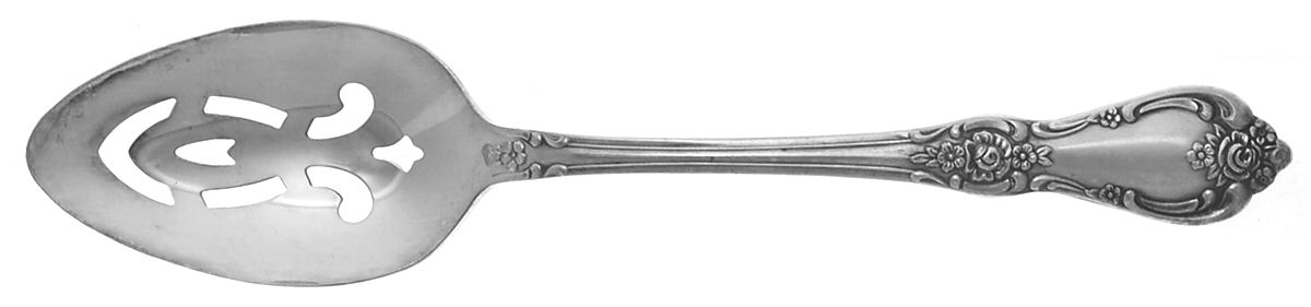 Vanessa-Francesca (Silverplate, 1965) Pierced Tablespoon (Serving Spoon) by Oneida Silver-1