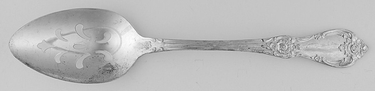 Vanessa-Francesca (Silverplate, 1965) Pierced Tablespoon (Serving Spoon) by Oneida Silver-1