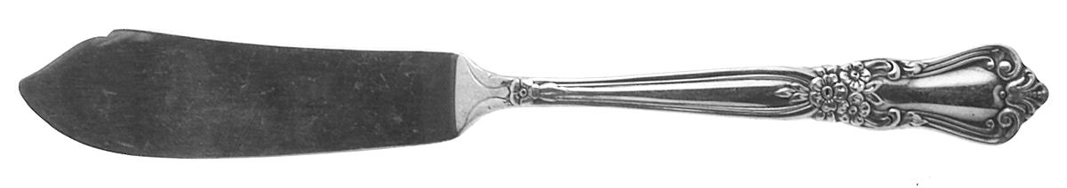 Valley Rose (Silverplate, 1956) Flat Handle Master Butter Knife by Oneida Silver-1