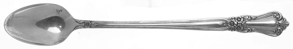 Valley Rose (Silverplate, 1956) Iced Tea Spoon by Oneida Silver-1