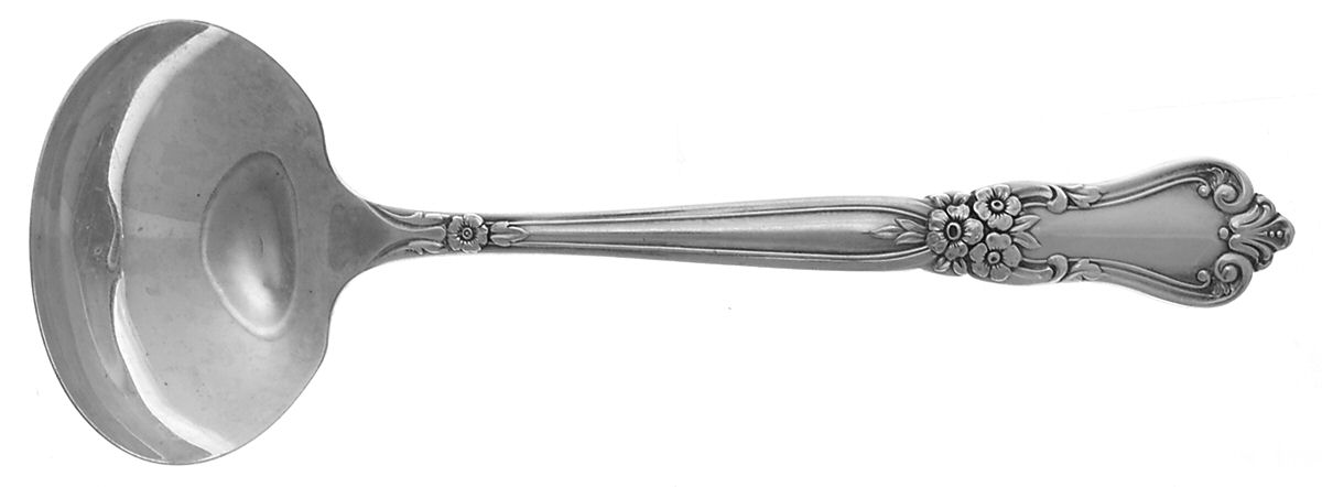 Valley Rose (Silverplate, 1956) Solid Gravy Ladle by Oneida Silver-1