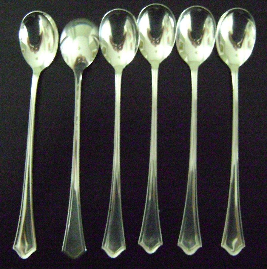 Vernon-Ashley (Silverplate, 1917) Iced Tea Spoon by Oneida Silver-1