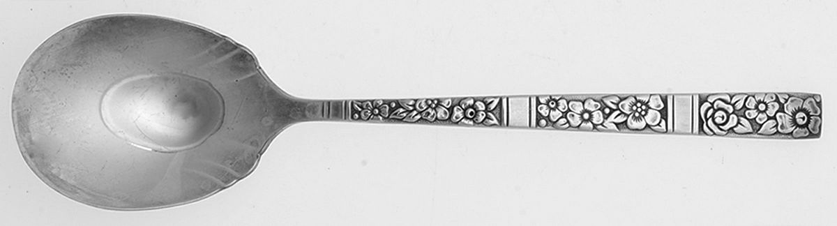 Venetian Garden (Silverplate, 1971) Sugar Spoon by Oneida Silver-1