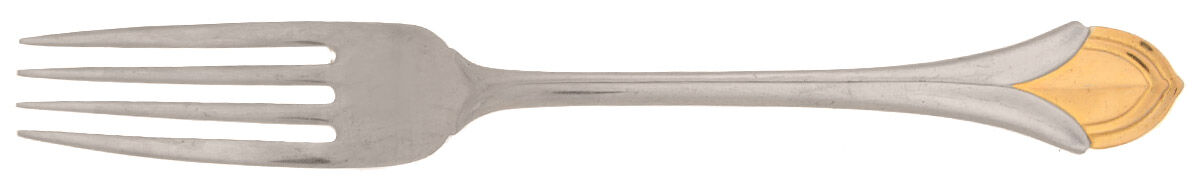 Venetian Gold (Stainless, Gold Accent) Fork by Oneida Silver-1