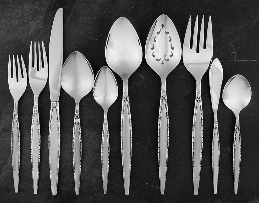Venetia (Stainless) 45 Piece Starter Set by Oneida Silver-1
