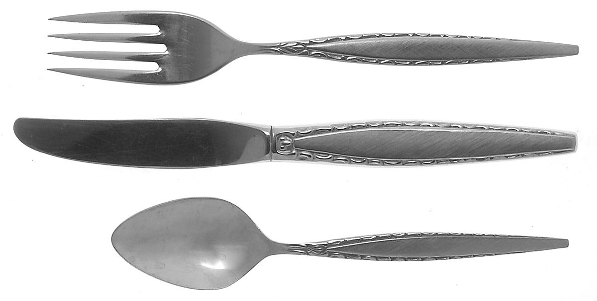 Venetia (Stainless) 3 Piece Youth Set (Knife, Fork & Spoon) by Oneida Silver-1