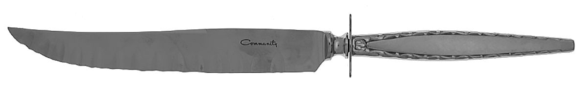 Venetia (Stainless) Large Stainless Blade Roast Carving Knife by Oneida Silver-1