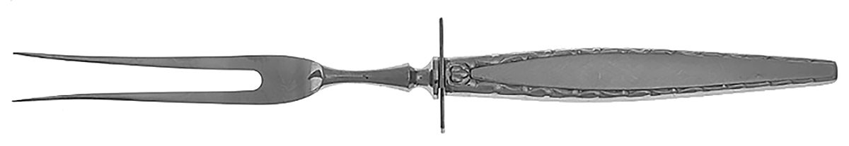 Venetia (Stainless) Large Stainless-Prong Roast Carving Fork by Oneida Silver-1