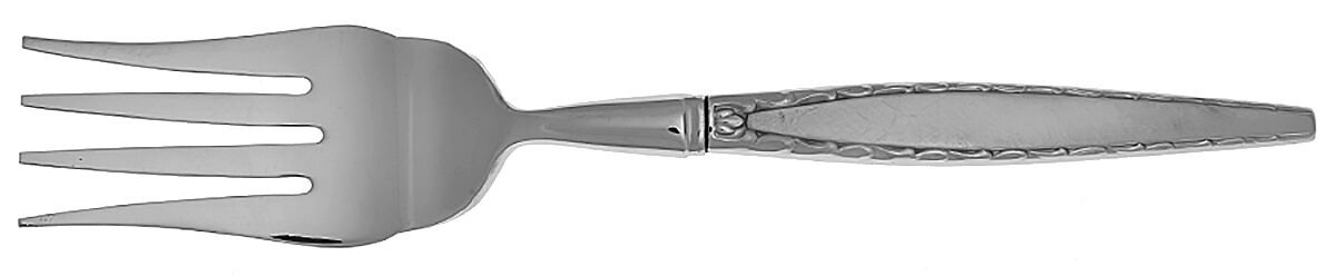 Venetia (Stainless) Cold Meat Fork Large, Stainless Tines HC by Oneida Silver-1